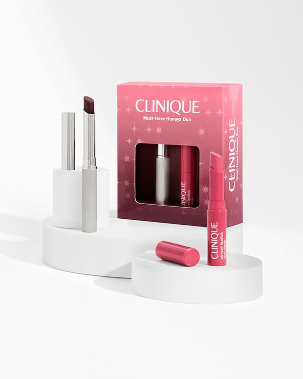 Must-Have Honeys Duo, Enjoy Clinique's iconic Almost Lipstick limited-edition duo in 2 surprisingly flexible shades: Black Honey and Pink Honey. Worth £40.79.