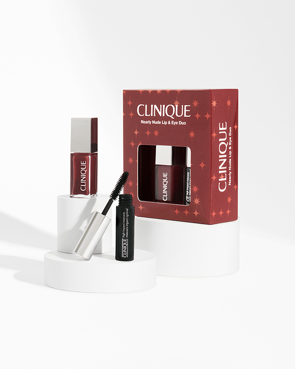 Nearly Nude Lip & Eye Duo, A sheer, nourishing glow for lips. A soft, buildable finish for lashes. Worth £39.