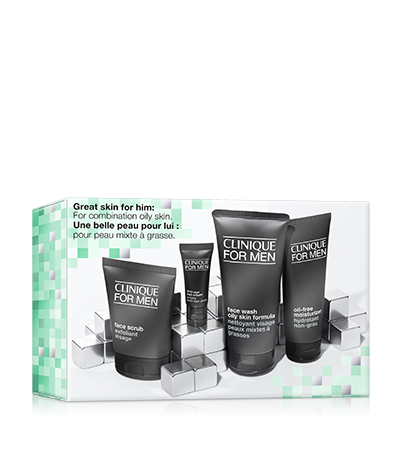 Clinique For Men™ Skincare Gift Set: Oily Skin Types (WORTH £115) Sale