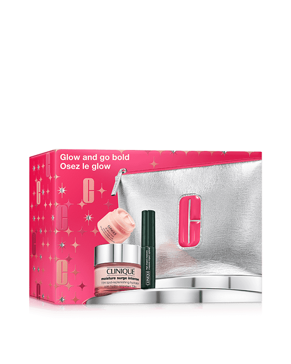 Glow and Go Bold: Skincare + Makeup Set, A trio of skincare and makeup essentials to keep you glowing boldly all season long. Worth £68.