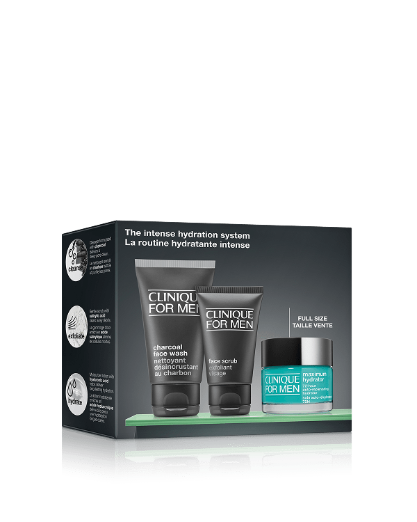 The Intense Hydration System, An intensely hydrating skincare routine for drier skin types.