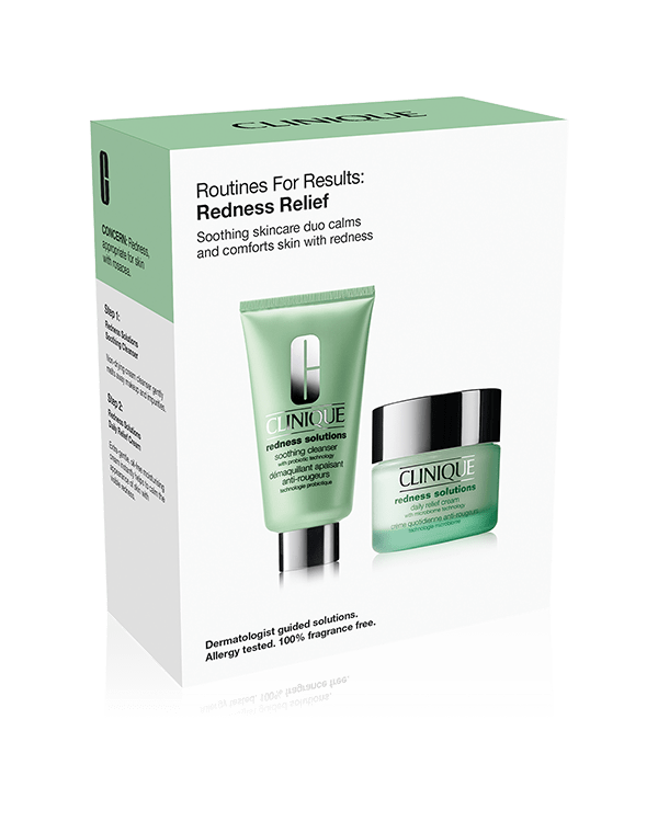 Routines For Results: Redness Relief Skincare Gift Set, Calm, soothe and comfort skin with redness with our dermatologist guided skincare duo featuring <strong>two full sizes</strong>. <strong>Worth £77, buy for £50 and save -35%</strong>.