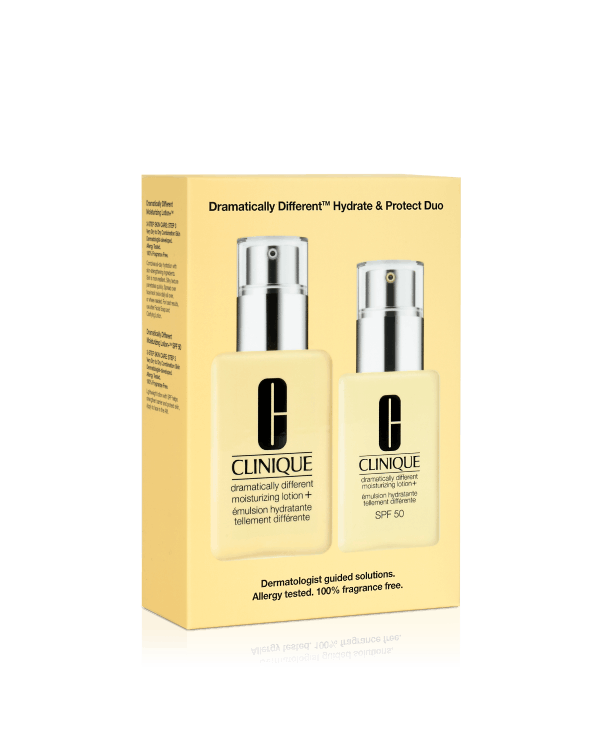 Dramatically Different Hydrate & Protect Duo, Combines all-day hydration with skin-strengthening ingredients. Skin is more resilient. Worth £75.